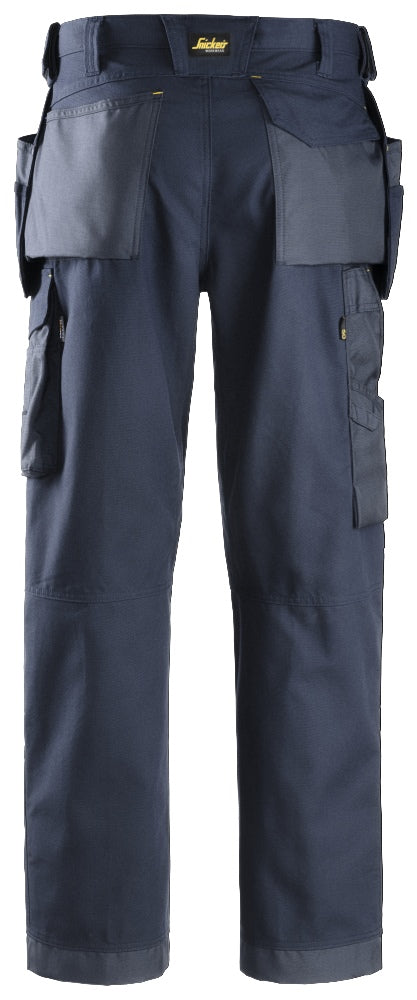 Snickers 3214 Canvas Trousers Holster Pockets - Del Workwear