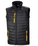 Black Compass Padded Softshell Gilet R238X - Del Workwear
