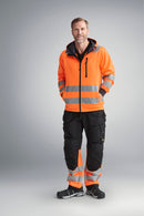 8039 AllroundWork, Hi-Vis Full Zip Hoodie, Class 2/3 - Del Workwear