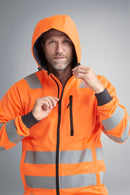 8039 AllroundWork, Hi-Vis Full Zip Hoodie, Class 2/3 - Del Workwear