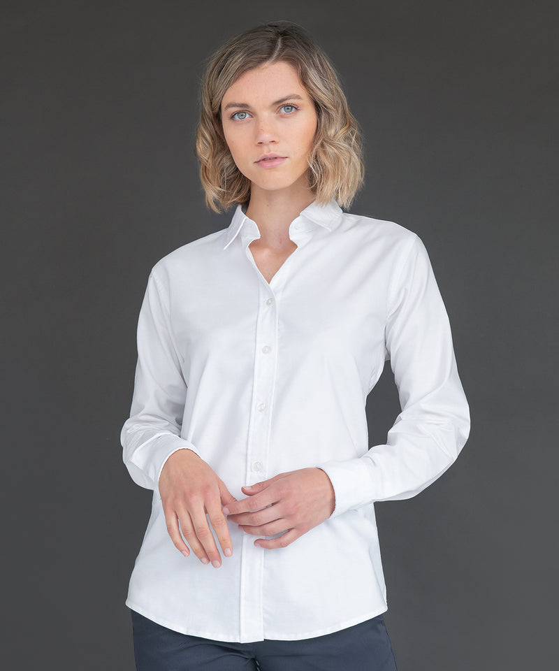 Women's Classic Long Sleeve Oxford Shirt HB511 - Del Workwear