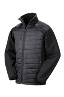 Black Compass Padded Softshell Jacket R237X - Del Workwear
