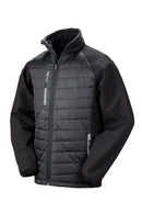 Black Compass Padded Softshell Jacket R237X - Del Workwear