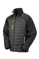 Black Compass Padded Softshell Jacket R237X - Del Workwear