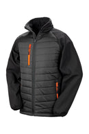 Black Compass Padded Softshell Jacket R237X - Del Workwear