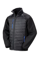 Black Compass Padded Softshell Jacket R237X - Del Workwear