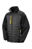 Black Compass Padded Softshell Jacket R237X - Del Workwear