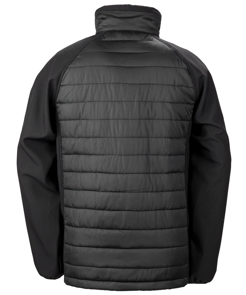 Black Compass Padded Softshell Jacket R237X - Del Workwear